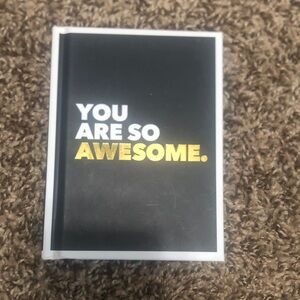 Inspirational Black and Gold Quote Book